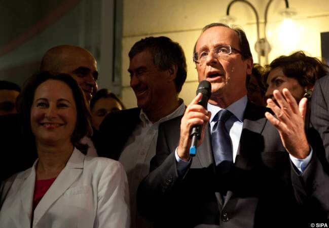 Au soir de la victoire de François Hollande à la primaire socialiste en 2011