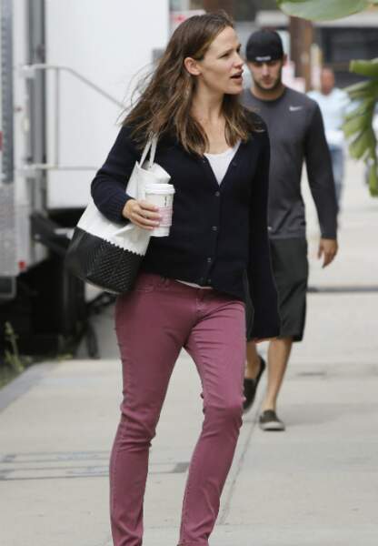 Jennifer Garner arrive sur le plateau de tournage
