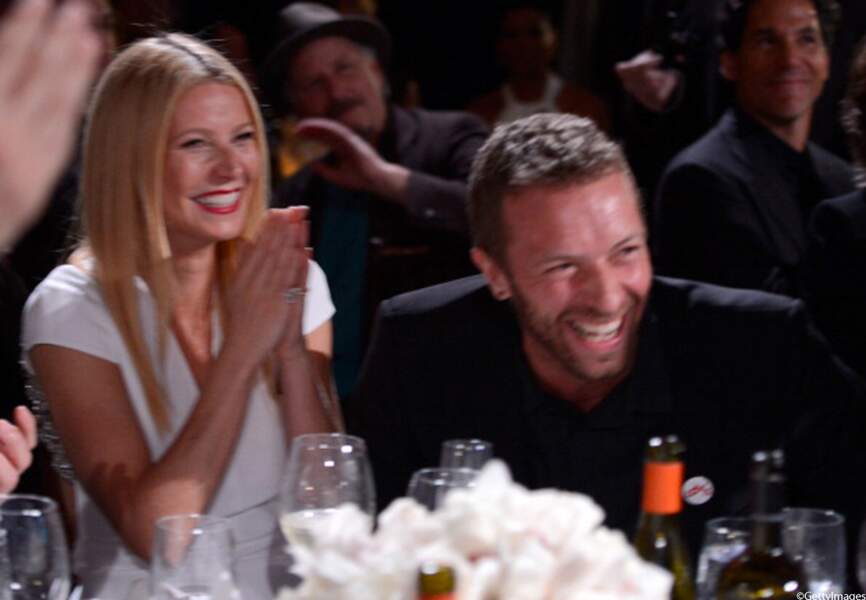 Gwyneth Paltrow et Chris Martin semblaient très amoureux lors d'un gala en janvier
