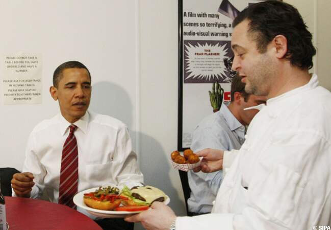 Barack Obama choisit son burger