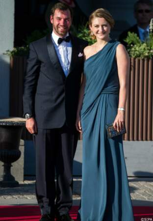 Le prince Guillaume, grand-duc héritier de Luxembourg, et son épouse la princesse Stéphanie