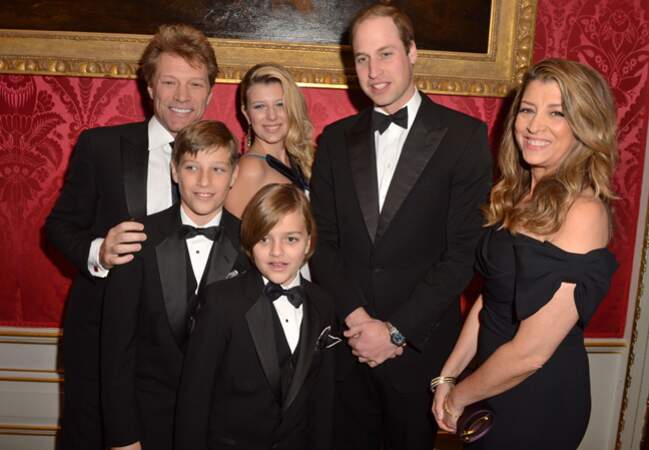 Le prince William et la famille de Jon Bon Jovi