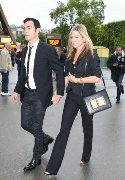 Jennifer Aniston et Justin Theroux à Paris, juin 2012