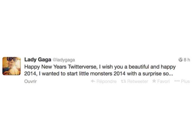 Une surprise pour Lady Gaga en 2014?