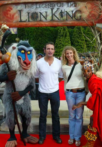 Jean Dujardin et Alexandra Lamy à Disneyland Paris en 2004