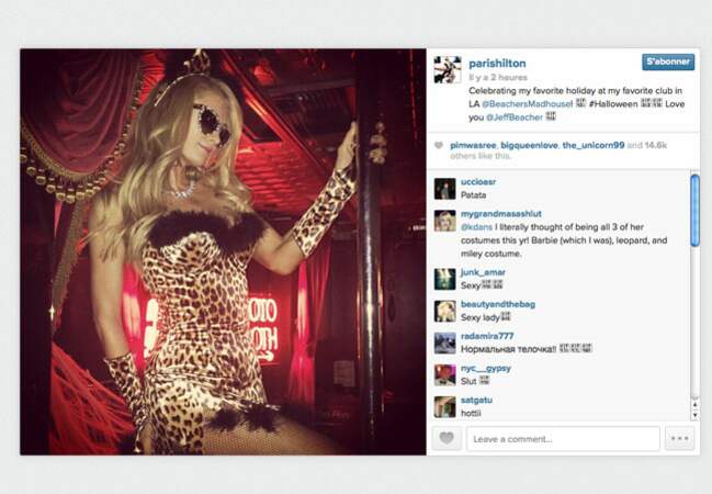 La party girl Paris Hilton en mode Halloween 