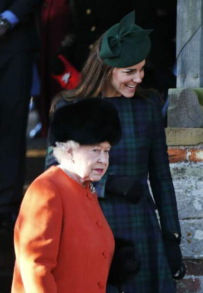 La duchesse de Cambridge et la reine Elisabeth II