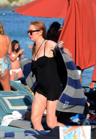 Lindsay Lohan à Mykonos