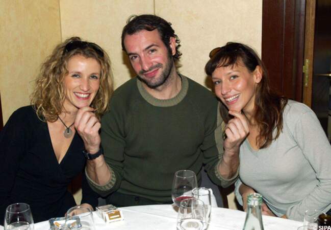 Alexandra Lamy, Jean Dujardin et Julie Debazac aux Journées Nationale du livre et du vin en 2004