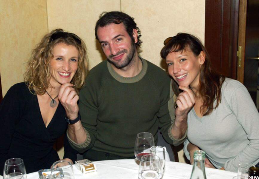 Alexandra Lamy, Jean Dujardin et Julie Debazac aux Journées Nationale du livre et du vin en 2004