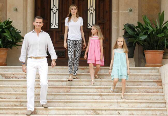 Le roi Felipe et sa famille