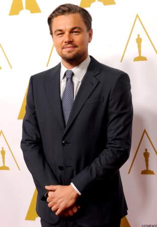 Leonardo DiCaprio au déjeuner des nommés aux Oscar 2014, le 10 février dernier