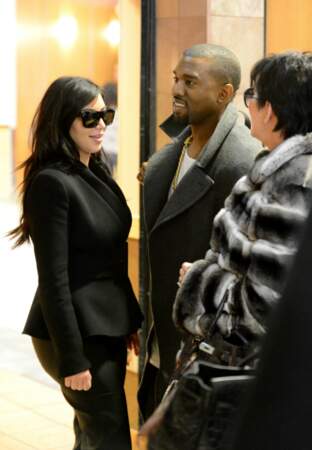 Kim Kardashian, Kanye West et Kris Jenner