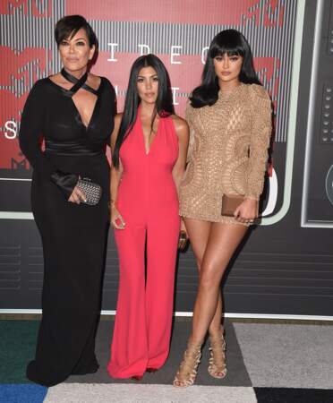 Kris Jenner, Kourtney Kardashian et Kylie Jenner réunies