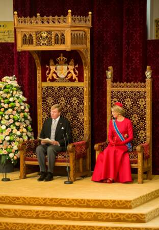 Willem-Alexander prononce le discours du trône, le Troonrede