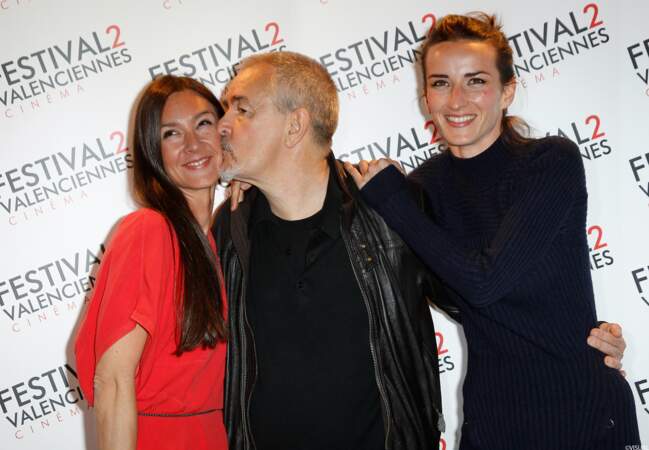 Le président du jury documentaire Jean-Jacques Beineix avec Emmanuelle Boidron et Salomé Stévenin