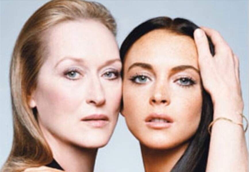 Lindsay Lohan et Meryl Streep en 2006