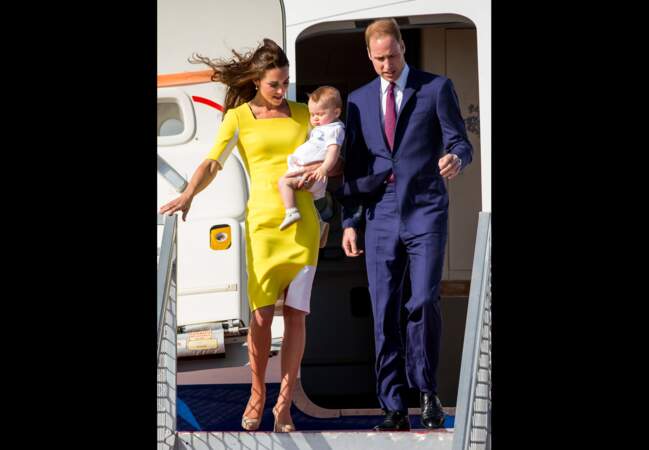 Le duc, la duchesse et leur petit prince sous le soleil australien