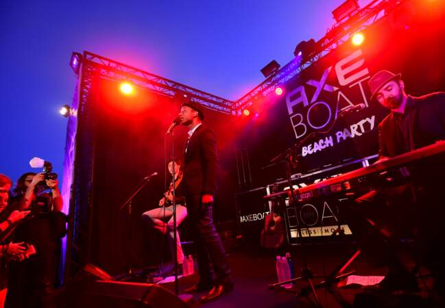 Aloe Blacc à la Axe Boat Beach Party au Palm Beach de Cannes