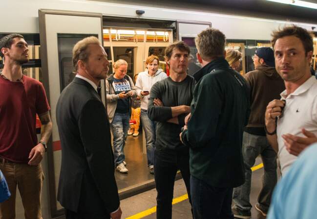 Tom Cruise et Simon Pegg prennent le métro à Vienne