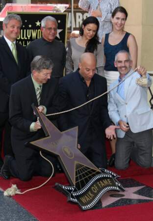 Vin Diesel découvre son étoile