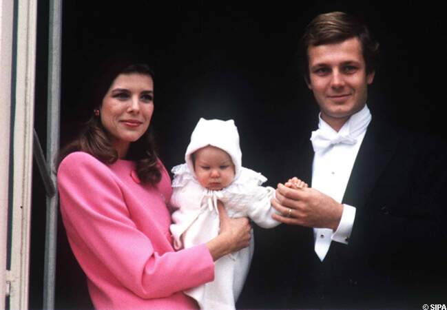 Andrea Casiraghi bébé et ses parents