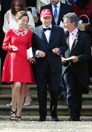 L'ancien champion de F1 Niki Lauda était aussi de la fête, pour saluer le marié
