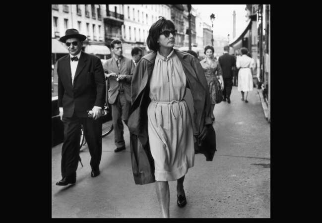 Greta Garbo dans les rues de Paris en juillet 1958