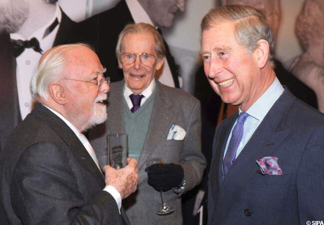 Peter O'Toole et Richard Attenborough reçus par le prince Charles en 2008