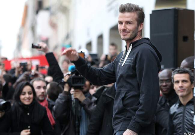 David Beckham découvre la ferveur des fans français