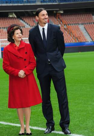 Zlatan Ibrahimovic et la reine Silvia