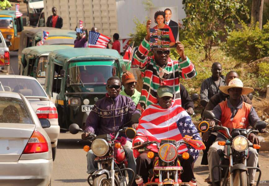 Le peuple kenyan en fête pour l'arrivée de "l'enfant du pays"