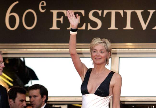 Sharon Stone à Cannes en 2007
