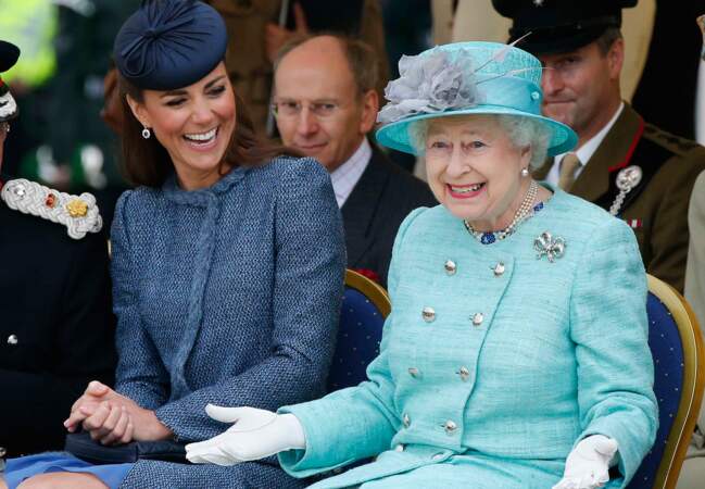 Kate a su gagner l'affection de la reine Elisabeth II