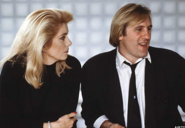 Catherine Deneuve et Gérard Depardieu en 1988