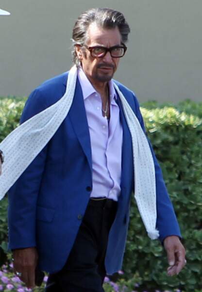 Al Pacino prêt à tourner une scène pour le film Imagine