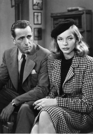 Lauren Bacall et son mari Humphrey Bogart dans Le port de l'angoisse, le film qui a permis leur rencontre 