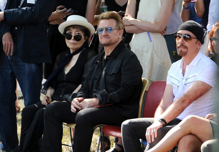 Yoko Ono, Bono et The Edge