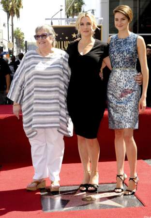Kathy Bates, Kate Winslet et Shailene Woodley.
