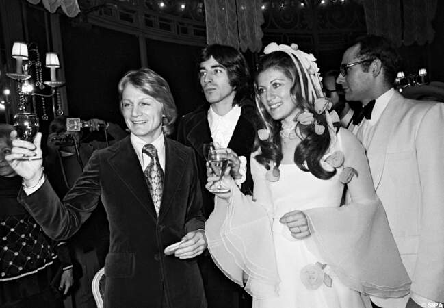 Claude François assiste au mariage de Sheila et Ringo en 1973