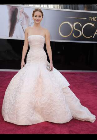 Jennifer Lawrence, oscar du glamour en Dior