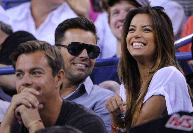 Avec son ami Ricky Martin, elle soutient Serena Williams lors de la finale de l'US Open
