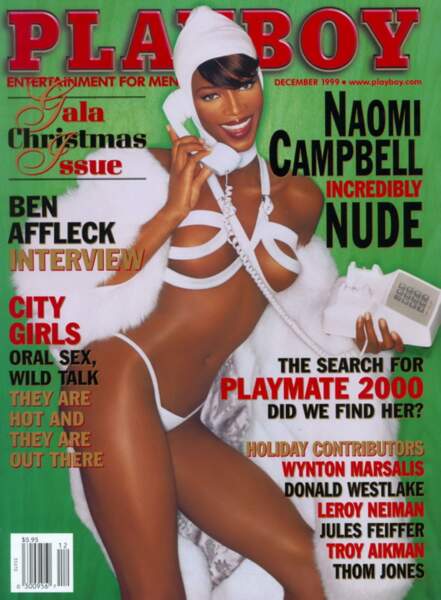 Naomi Campbell en une de Playboy