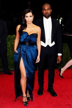 Kim Kardashian, en Lanvin, et Kanye West