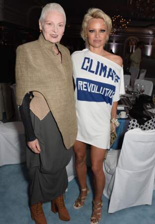 Vivienne Westwood et Pamela Anderson 