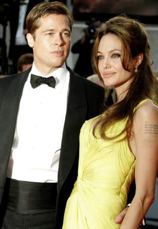 Brad Pitt et Angelina Jolie au festival de Cannes en 2007