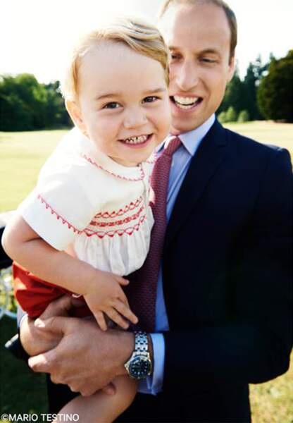La dernière photo officielle de baby George et le prince William