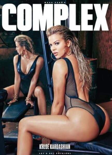 A la une du magazine Complex, Khloe Kardashian imite Kim, en dévoilant ses fesses en juillet dernier 