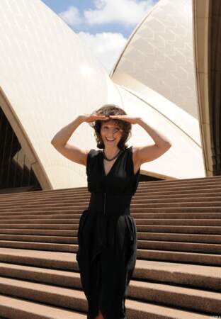 Devant l'opéra de Sydney en 2009