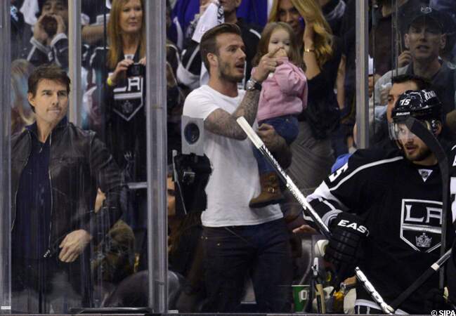 Harper Beckham s'interrese au hockey...plus qu'au football?